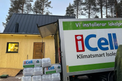 Lösullsisolering med iCell, lokalproducerad i Älvdalen